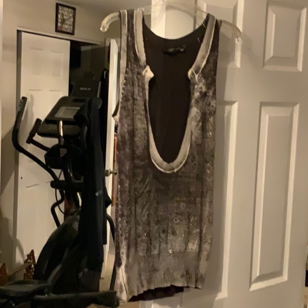 Ed Hardy Deep Vneck Bling. sweater tank top.